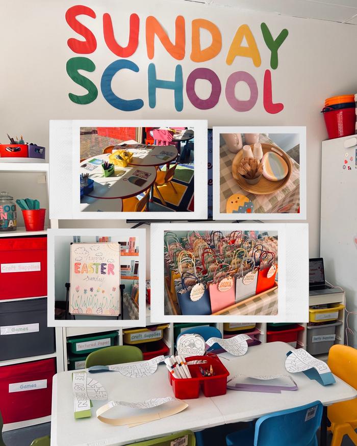 The Sunday School display